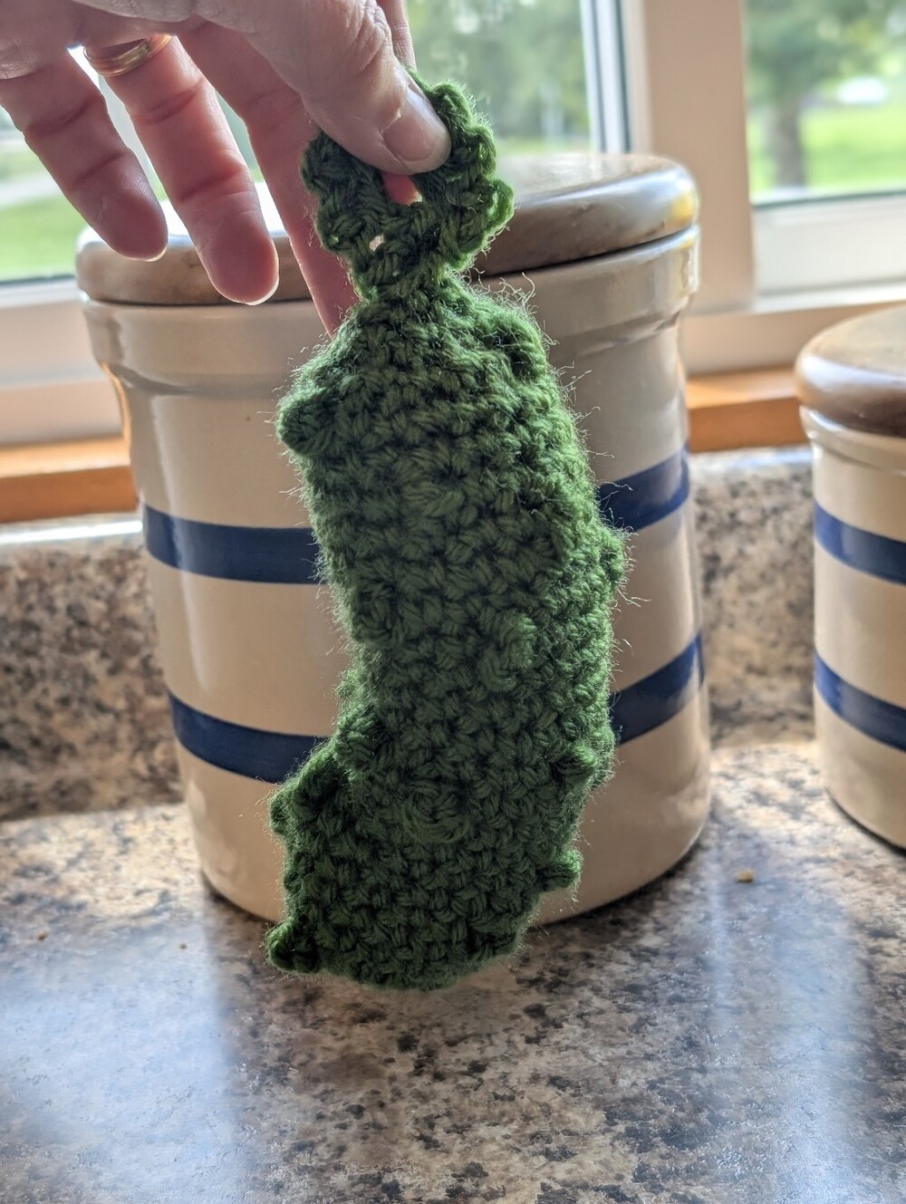 Handmade Crochet Christmas Pickle